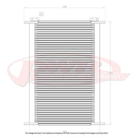 Engine Oil Cooler - Plate and Fin 280 x 423 x 37mm (48 Row)